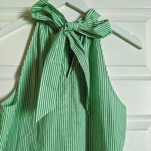 J. Crew Tie Top Tank, Green, Size 8, NWT